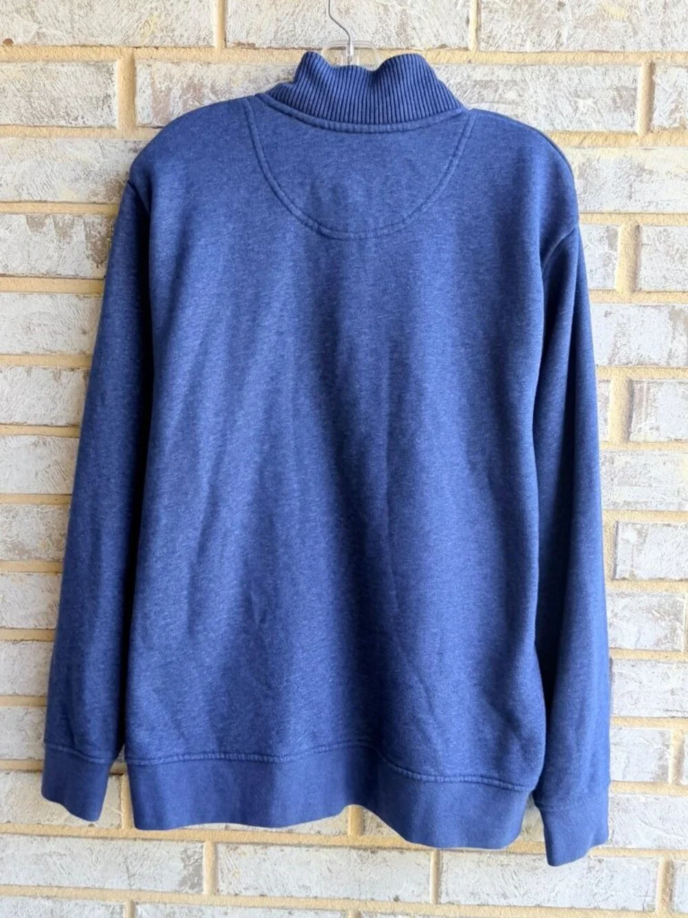ORVIS Long Sleeve 1/4 Zip Blue Pullover Camping Sweatshirt Men's Size L